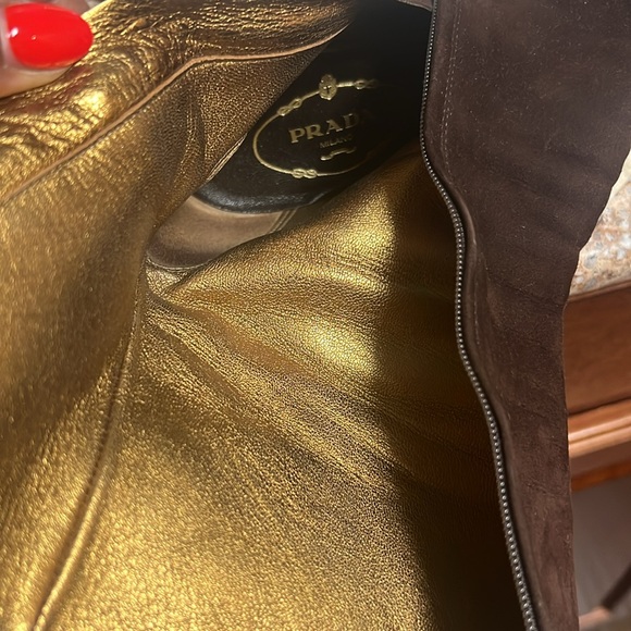 Prada Brown Suede Ankle Boots - Picture 6 of 8